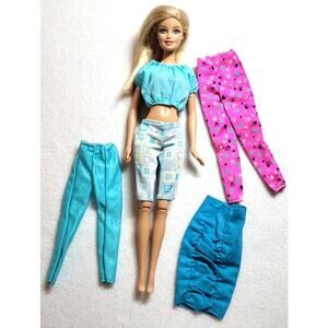 1999 Fashion Fever Style Belly Button Barbie Redressed Blue Clothes Grip Hand